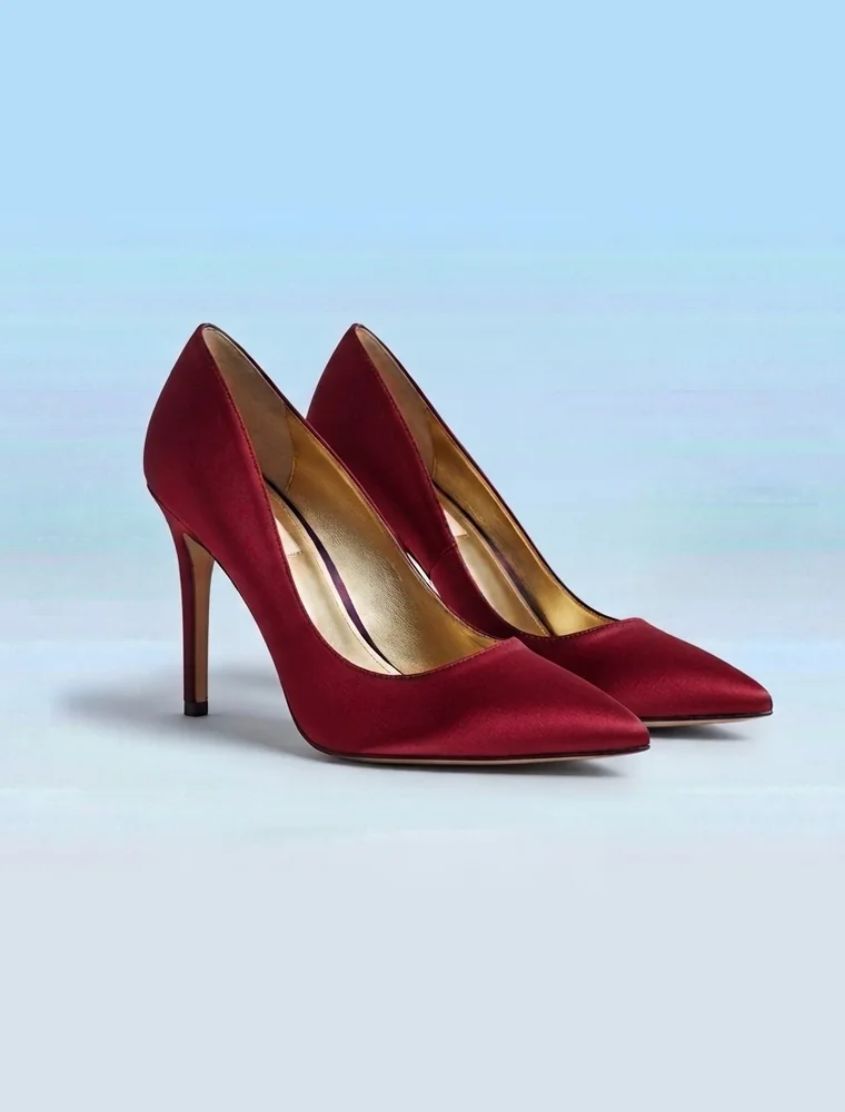 Escarpins en satin